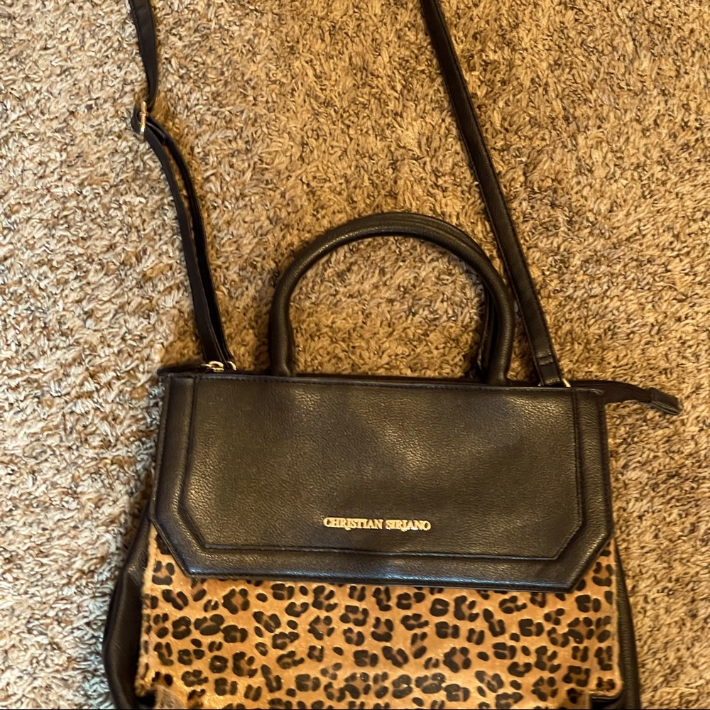 PayLess Christian Siriano Leopard Leather Purse